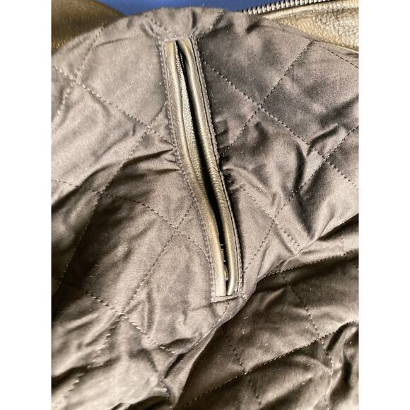 VTG Wilson Leather Mens Coat Jacket XL Thinsulate Quilted Lining Full Zip Heavy - Picture 12 of 13